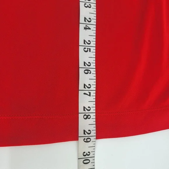 Nike Golf Tour Performance Dri-Fit Polo Mens Size Medium Solid Red - Picture 6 of 8